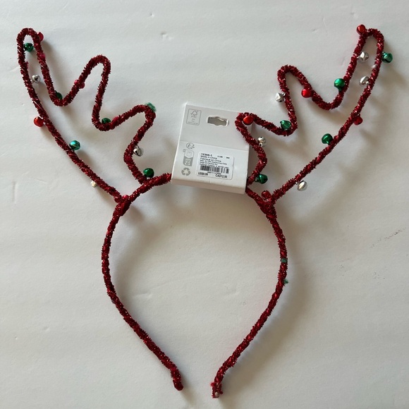 Claire's Red Reindeer Antler Hair Accessories Headband - Picture 5 of 6
